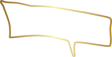 Golden speech bubble luxury icon, dialogue, text, chat