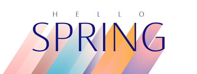 Hello spring gradient design