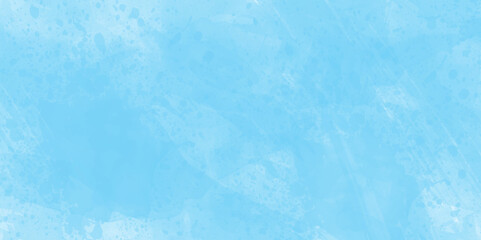 Abstract light blue watercolor paint splash or blotch background from grungy texture gradient color space for copy, blue shades watercolor grunge texture seamless vector background.