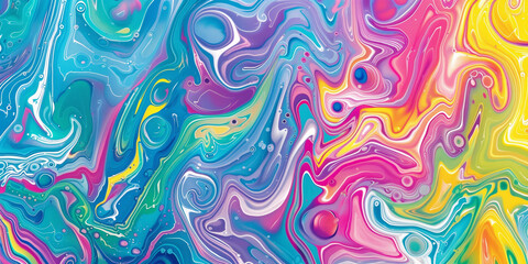 Fototapeta premium colourful water marbling hydro dip texture pattern
