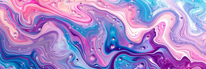 Obraz premium colourful water marbling hydro dip texture pattern