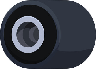 Isolated vector illustration of a silent bearing, a vibration isolator element