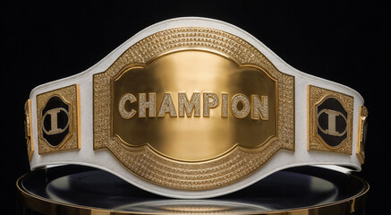 Luxurious Championship Belt Made of Gold
