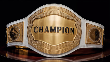 Luxurious Championship Belt Made of Gold