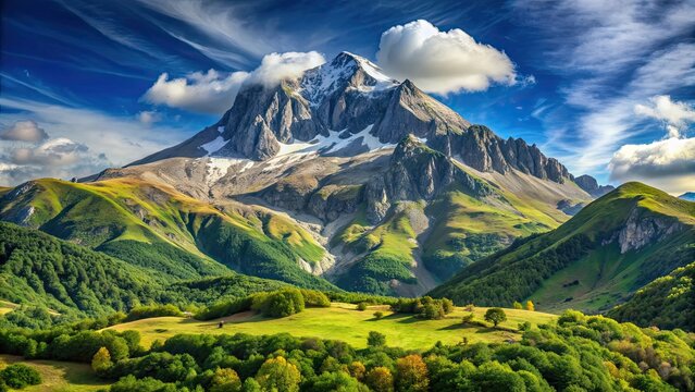 Majestic Mount Korab at Mavrovo National Park, the highest peak in Macedonia and Albania, Mount Korab, Mavrovo National Park