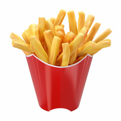 image of french fries isolated on transparent background, PNG, Ai generated Images