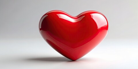 Red heart-shaped object overlaying heart with Valentine's Day theme, romance, love, Valentine's Day, celebration, symbol