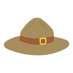 Uncle fedora hat illustration