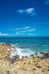 Rocky beach in Akumal