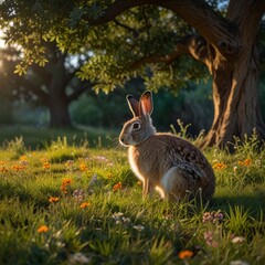 rabbit in the grass