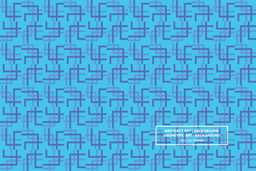Rectangular and Rectangle Shapes and Designs Blue and Light Blue Colors Geometric Pattern Abstract Pattern Seamless 