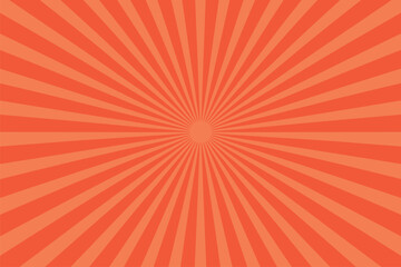 Abstract orange sunburst light background, Orange and coral sunburst background with sun rays, Orange and coral sunburst background, Sunburst vector element