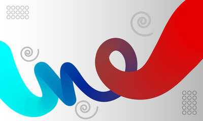 Gradient abstract wavy and liquid colorful 3d shape background.creative modern design, Digital technology, innovation, business concept
