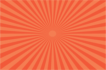 Obraz premium Abstract orange sunburst light background, Orange and coral sunburst background with sun rays, Orange and coral sunburst background, Sunburst vector element