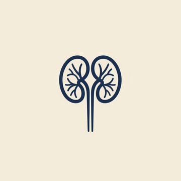 recommend clip art: Outline icon of human kidneys.