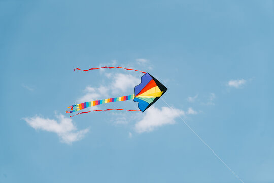 Flying colorful kite