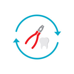 Dental care logo icon