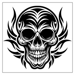 Fototapeta premium Skull Vector Illustration Design of Human Skeleton Art of Anatomy Illustrations for Graphic Design