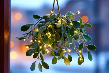 mistletoe hanging christmas