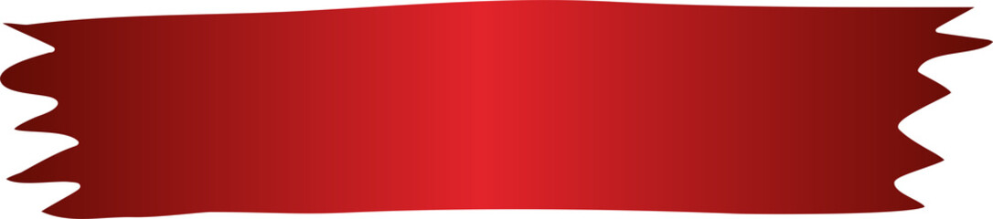 Red price tag ribbon and banner