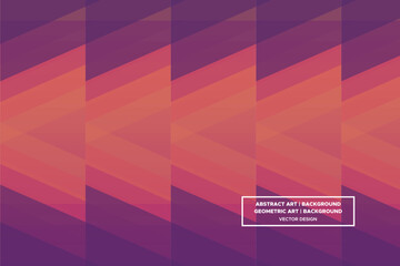 Triangular and Triangle Shapes Orange and Purple Colors with Gradient Backdrop Modern Abstract Background Geometric Background