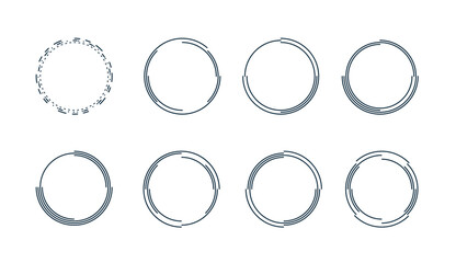 round line with a black color