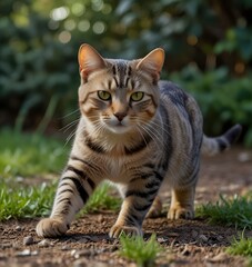 Domestic cats have an instinct by nature to hunt small garden birds