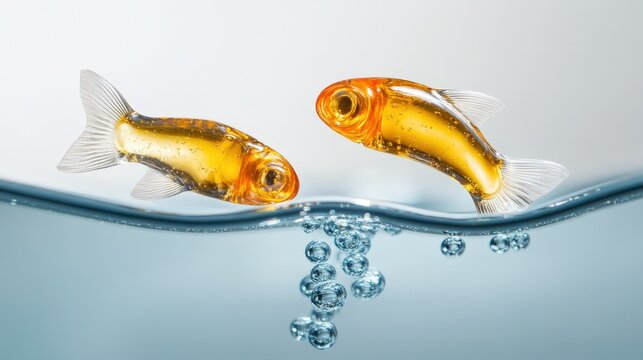 DHA-rich fish oil liquid supplement