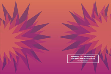 Obraz premium Triangular and Triangle Shapes Orange and Purple Colors with Gradient Backdrop Modern Abstract Background Geometric Background