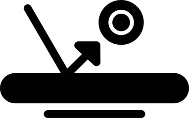 bounce icon. Thin Linear Style Design Isolated On White Background