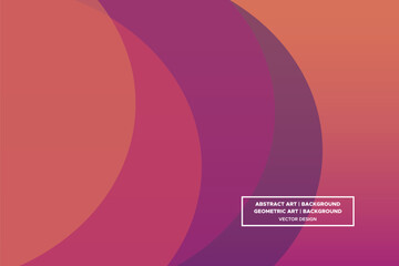 Wavy Curvy Circular and Circle Shapes and Designs Purple and Orange Colors with Gradient Backdrop Modern Abstract Background Geometric Background