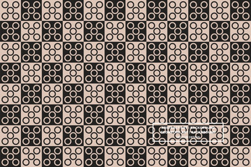Circular and Circle Shapes and Designs Brown and Black Colors Geometric Pattern Abstract Pattern Seamless 