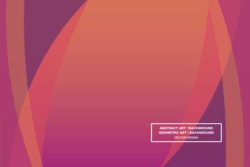 Wavy Curvy Circular and Circle Shapes and Designs Purple and Orange Colors with Gradient Backdrop Modern Abstract Background Geometric Background