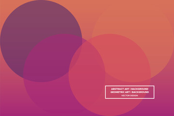 Wavy Curvy Circular and Circle Shapes and Designs Purple and Orange Colors with Gradient Backdrop Modern Abstract Background Geometric Background