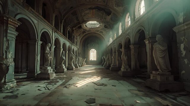Sunbeams in an Abandoned Building