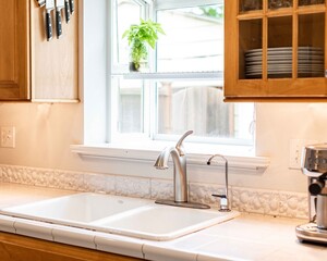 Kitchen Window View with Natural Light