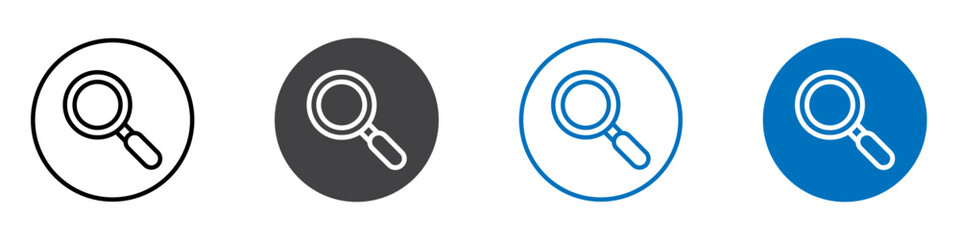 Search icon Group symbol or sign vector