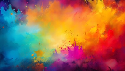 colorful grunge background with distressed textures, splattered paint effects