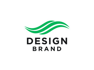 Abstract Ocean Sea Water Waves Logo. Wave Lines Style isolated on White Background. Usable for Business, Nature and Branding Logos.