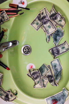Sink Full of Money and Makeup
