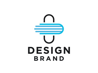 Healthcare Medical Logo. Blue Geometric Shapes Cross Sign Origami Style isolated on White Background.