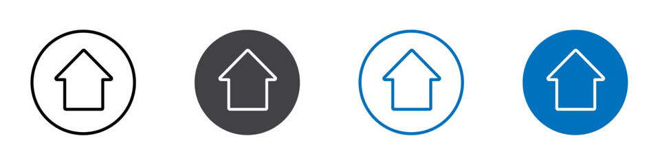 house icon Logo sign in thin line outline