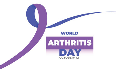 World Arthritis day. background, banner, card, poster, template. Vector illustration.