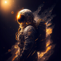 Fototapeta premium astronaut in space