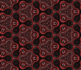 Dark red and black seamless decorative pattern ideal for wallpapers, textures and decor