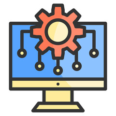 Algorithm  Icon Element For Design