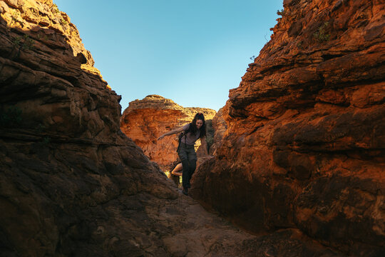Friends exploring Kings Canyon