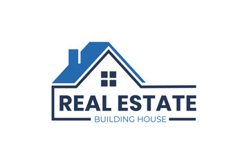 Building house logo design. real estate vector graphic illustration for real estate agent logo template