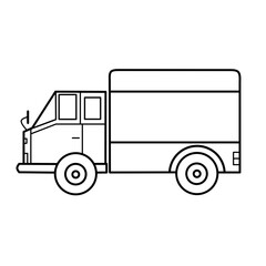 Fototapeta premium Car sketch illustration, cute icon that can be changed color