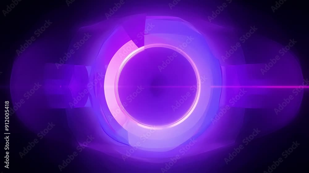 Wall mural a vibrant purple light encircles a dark area, creating an energetic and engaging ambiance that capti